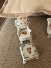 Vtg Miniature Occupied Japan Dollhouse Furniture  Porcelain 5 Pc