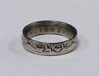  sealed  Coin Ring Made From Great Britain 20 Pence Size 4-8