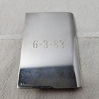 Leonore Doskow Sterling Silver Monogrammed Address Book Cover 1983  m  65g