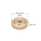 Knurled Thumb Nuts  2pcs M6 X D20mm X H5mm Brass Knurled Nut Adjusting Nuts