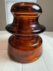 Hemingray-661 Amber Glass Insulator 4-41 Made In U s a  Vintage  3 