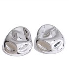 Zard Hammered Statement Chunky Earrings In 925 Sterling Silver