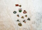 Vintage Tack Hat Pins Pinbacks Enamel Canada Canadian Flag Misc  Pins Lot 10 