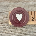 Vintage Inlaid Composite Poker Chips Monarch Brand Heart Design 7 Colors