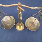 Vintage Brass Balance Scale  Scales Of Justice  Decorative Table Scale