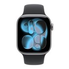 Apple Watch Series 11 42mm Gps Space Gray W Black Sport Band S m Meqw4lw a 2025