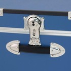 Misty Blue College Dorm Trunk Wheels Locking Storage Bin Footlocker Camp Chest 