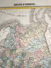 Russia 1860 Sengteller Large Antique Map 19th Century