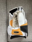 Junior  Bauer Matching Blocker And Goalie Glove- Black And Gold