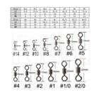 100pcs Stainless Steel Fishing Rolling Barrel Swivels Lures Connector Tackle
