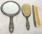 Vintage Plated Eam Vanity Set Mirror Brush Comb