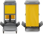 Commercial Janitorial Cleaning Cart On Wheels - Housekeeping Caddy With