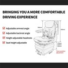 Universal Upgraded Forklift Seat Adjustable Tractor Seat With Seatbelt  armrests