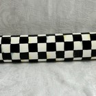 Mackenzie Childs Courtly Check Ceramic   Wood Handle Rolling Pin New M26-5
