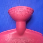 Vintage Rubber Hot Water Bottle W stopper Red Starburst Hanging Vg 