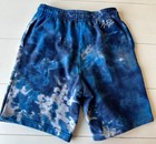 Nike Air Jordan Essential Smoke Dye Fleece Shorts Blue White Boys Large