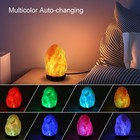 Natural Salt Rock Night Lamp With 7 Colors Changing  Mini Small Crystal Salt    