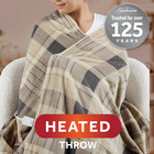 Sunbeam Microplush Oversized Heated Throw   Blanket 60  X 80    4 Heat Settings