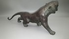 Fine Japanese Meiji  late 19thc  Small Bronze Tiger  Tsunemitsu