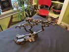 Scott Nelles 1993 Bronze Lone Cypress Tree Of Life Menorah Stunning