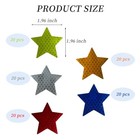 100pcs Warning Reflective Stickers  Reflective Decals Waterproof Reflector 