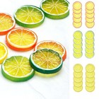6 10pcs Lemon Artificial Fruit Fake Theater Prop Staging Faux Lemons Home Decor
