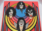 Kiss Vintage Blacklight Poster 1976 Aucoin M H Stein
