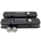 Nos Mopar 383 400 440  Big Block Black Aluminum Valve Covers W  Breathers
