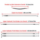 12 -14  Handlebar Brake Clutch Tbw Cable For 17-20 For Harley Fltr Flhr Flhx Abs