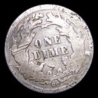 1876-cc Seated Liberty Dime Silver ---- Nice Details Coin ----  297e