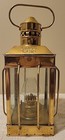 Vtg Cargo Lamp Light Lantern Oil Ship Maritime Boat Brass plated  Stamped