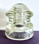 Vintage Hemingray Clear Glass Insulator D-510 Made In Usa