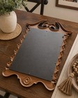Circa 1960-1970  syroco Wood  Composite Homco Colonial Eagle Mirror M605c