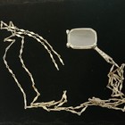 Lorgnette Opera Reading Glasses With  Handle And Chain Foldable Antique