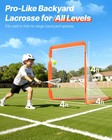 Vevor 4 x4 lacrosse Goal Net Folding Portable Youth Training Equipment Backyard