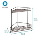 Better Homes   Gardens Steel Corner Shower Organizer Storage Shelf  Bronze
