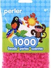 Perler Beads Fuse Beads For Crafts  1000 pkg - Pink  80-19083  Age 6  New