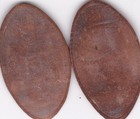Elongated Souvenir Penny  Set Of 2 Georgia Souv  Pennies  Z  505