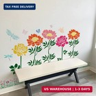 Large Fence Flower Stencils For Painting On Wood Floral Butterfly Fence Stencils