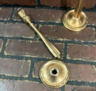 Pair Of Vintage Heavy Copper Candlesticks Candle-holders Antique Rare