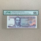 Philippines 100 Piso Banknote 2010 P194b Solid 888888 Pmg 66 Epq Currency B999