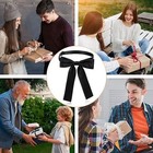 Bowtie Western Bow Ties For Men Women  Solid Color Colonel Satin Ribbon Bow Tie