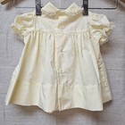 Vtg Baby Togs Heirloom Yellow Layette Hand Smocked Circle Dress 3-6 Months