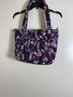 Vera Bradley Ultralight Pressed Flowers Hand Bag Purse Tote Quilted