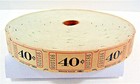 Vintage Ticket Roll Indiana 40 Cent Amusement Carnival Prizes Old Stock