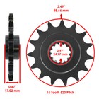 Caltric Drive Chain   Sprockets For Honda Cb500 2013-2021   Cbr500r 2013-2021