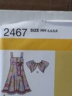 Simplicity Sewing Pattern  2467 Girls Fit   Flare Dress   Jacket  -uncut Ff-