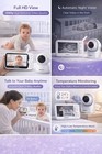 Baby Monitor Camera Wscreen Night Vision 2way Audio Pet Elder Security Camera Hd