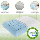 Memory Foam Pillow Neck Relief Body Side Sleeper Cooling Pillow With Pillowcase