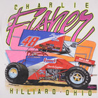 Charlie Fisher Sprint Car Racing T-shirt Vintage Dirt Track Ohio S-4xl